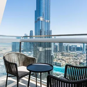 Vacay Lettings - Burj Vista High Floor Burj Khalifa & Fountain View شقة دبي